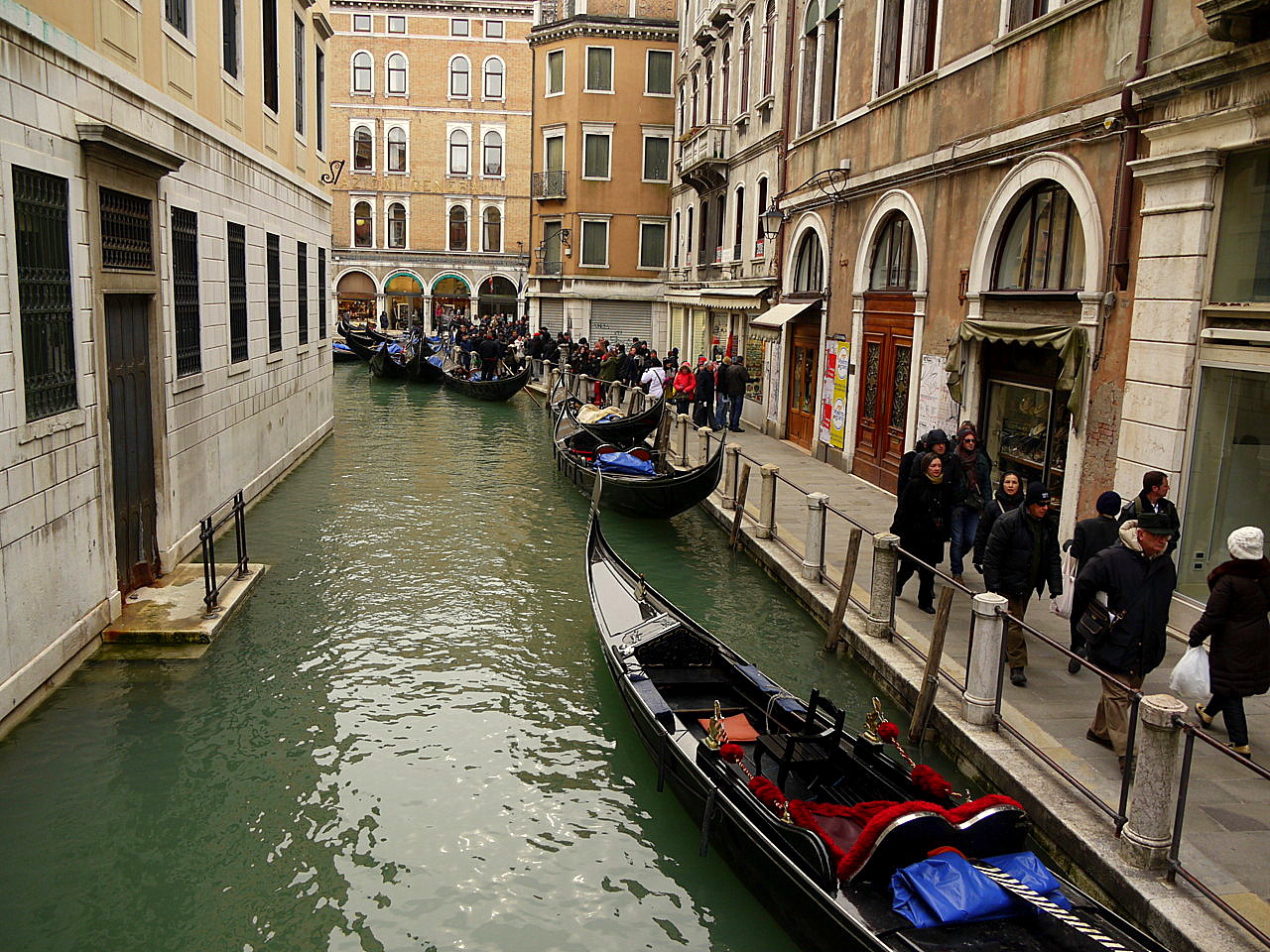 Venice gondolas